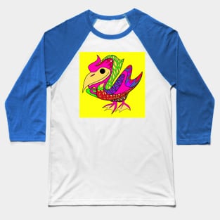 the pelican seagull in mandala pattern in mexican arts ecopop Baseball T-Shirt